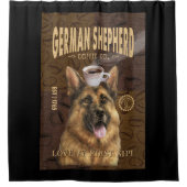 German Shepherd Coffee Company Canvas Douchegordijn (Voorkant)