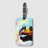 German Shepherd colorful Bagagelabel (Voorkant (verticaal))