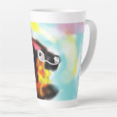 German Shepherd colorful Latte Mok (Rechterhoek)