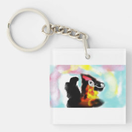 German Shepherd colorful Sleutelhanger