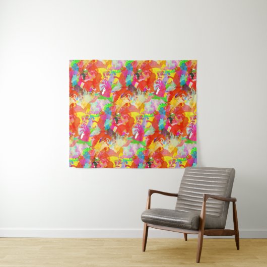 German Shepherd Colorful Wandkleed (In Situ (horizontaal))