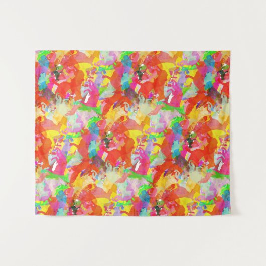 German Shepherd Colorful Wandkleed (Voorkant (horizontaal))