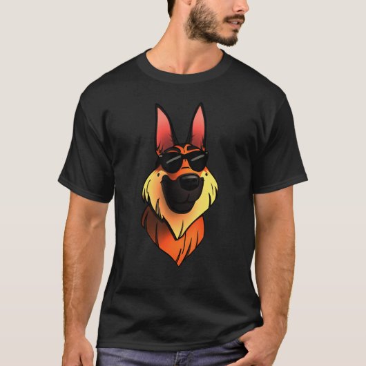 German Shepherd Cool T-shirt (Voorkant)