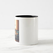 German Shepherd Couch Vibes Tweekleurige Koffiemok (Center)