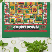 German Shepherd Counterdown Kerstmis Advent Dog Theedoek (Gevouwen)