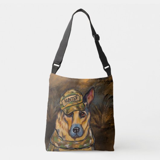 German Shepherd Crossbody Tas (Voorkant)
