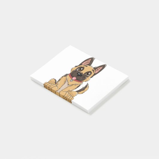 German Shepherd Cute Puppy Post-it® Notes (Schuin)