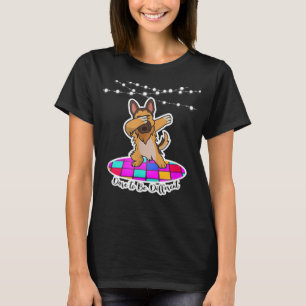 German Shepherd Dabbing Dare to be Different pet T-shirt