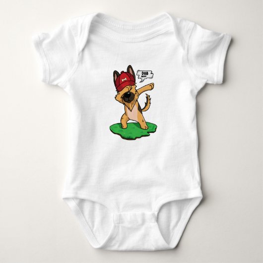 German Shepherd Dabbing Romper (Voorkant)