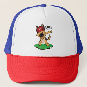 German Shepherd Dabbing Trucker Pet