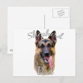 German Shepherd Dad 2 Briefkaart (Voorkant / Achterkant)