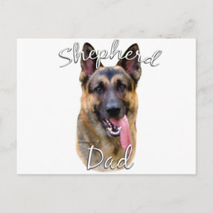 German Shepherd Dad 2 Briefkaart