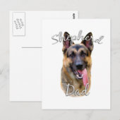 German Shepherd Dad 2 Briefkaart (Voorkant / Achterkant)