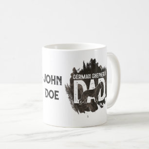 German Shepherd Dad Cute Hondenliefhebber Vaderdag Koffiemok