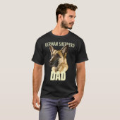 German Shepherd Dad Dog Tee T-shirt (Voorkant volledig)