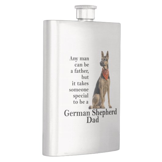 German Shepherd Dad Flask Flacon (Rechts)