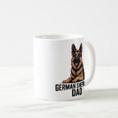 german shepherd dad german shepher lover dog cofee koffiemok (Voorkant rechts)