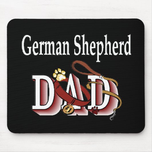 German Shepherd Dad Gifts Muismat (Voorkant)