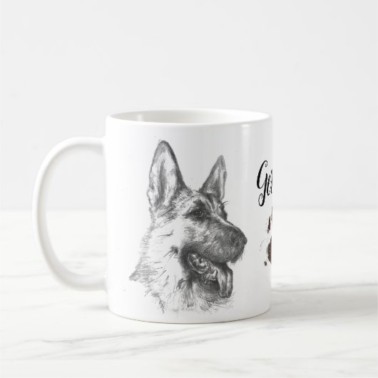 German Shepherd Dad Koffiemok (Links)