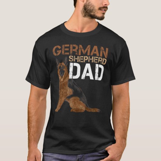 German Shepherd Dad Owner Shepard German Dog  Dog  T-shirt (Voorkant)