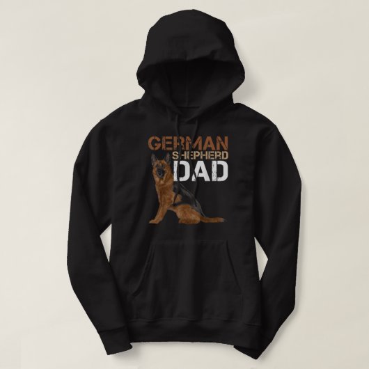 German Shepherd Dad Owner Shepard German Dog Lover Hoodie (Design voorkant)
