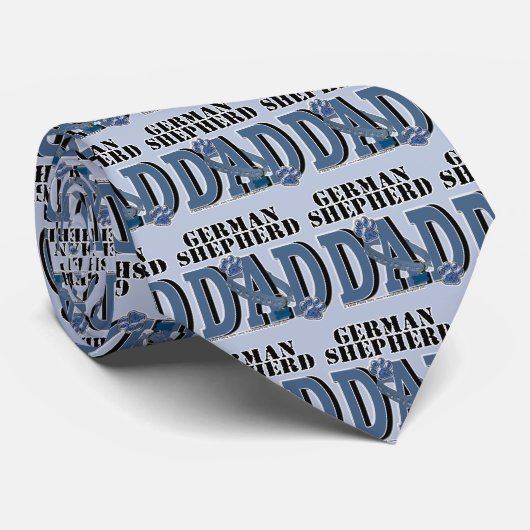 German Shepherd DAD Stropdas (Opgerold)