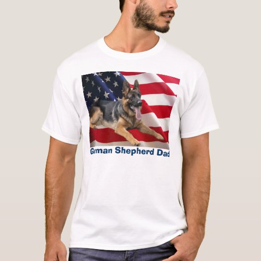 German Shepherd Dad T-Shirt (Voorkant)