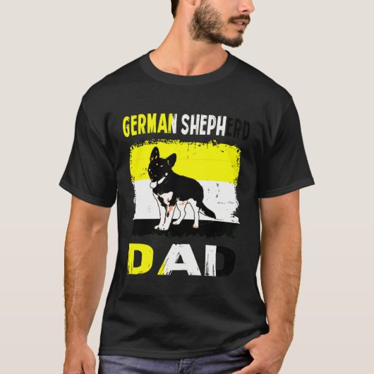 German Shepherd Dad T-shirt (Voorkant)