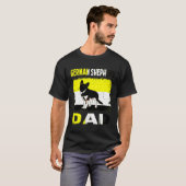 German Shepherd Dad T-shirt (Voorkant volledig)