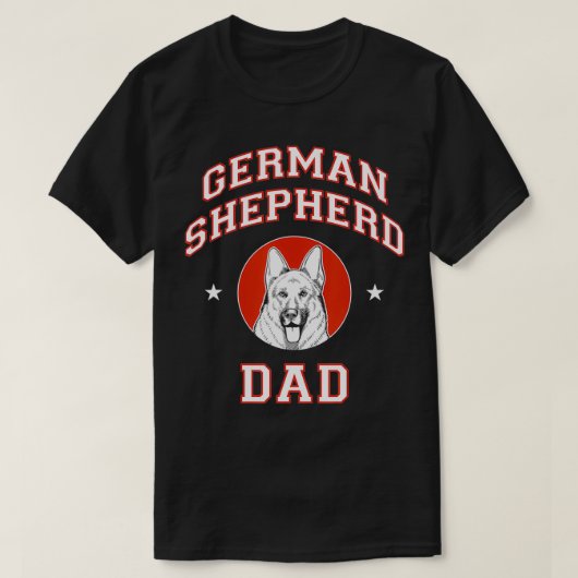 German Shepherd Dad T-shirt (Design voorkant)