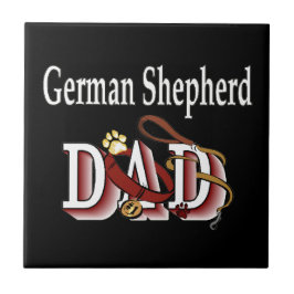 German Shepherd Dad Tegeltje