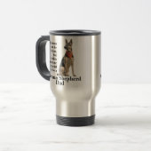 German Shepherd Dad Travel Mug Reisbeker (Voorkant links)