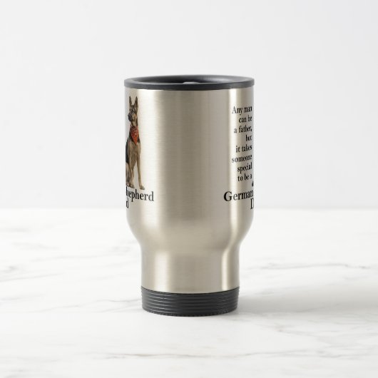 German Shepherd Dad Travel Mug Reisbeker (Center)