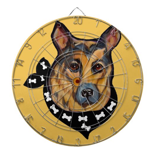 GERMAN SHEPHERD DARTBORD (Voorkant)