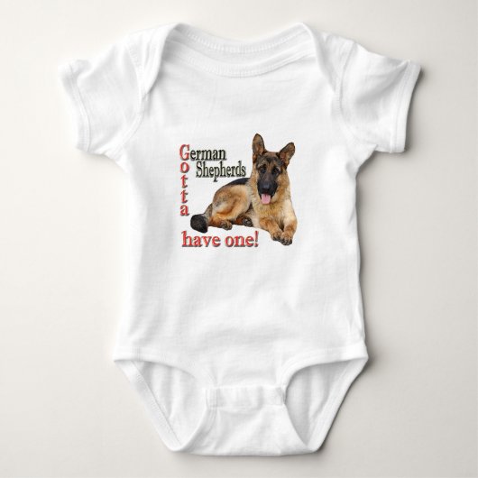 German Shepherd Design Romper (Voorkant)