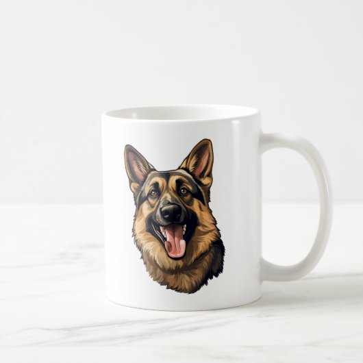 German Shepherd - Deutscher Schäferhund Koffiemok (Rechts)