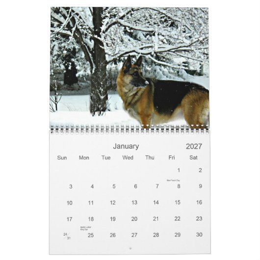 German Shepherd Dog 2013 Calendar Kalender (Jan 2027)