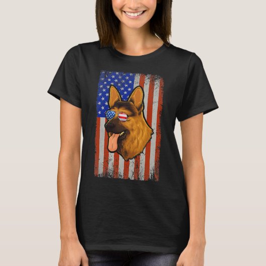 German Shepherd Dog 4/7 juli T-shirt (Voorkant)