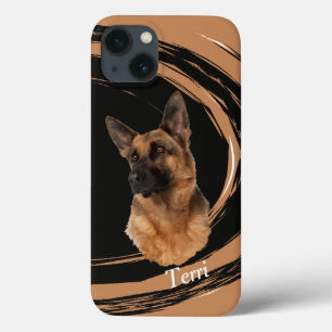 German Shepherd Dog Abstract Swirl Hoesje-Mate iPh Case-Mate iPhone Case