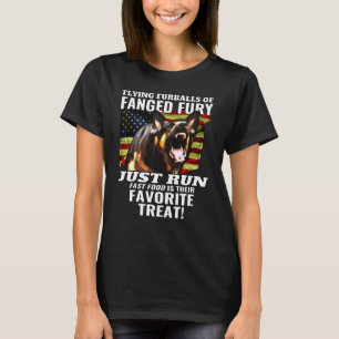 German Shepherd Dog American Flag K9 Unit T-shirt