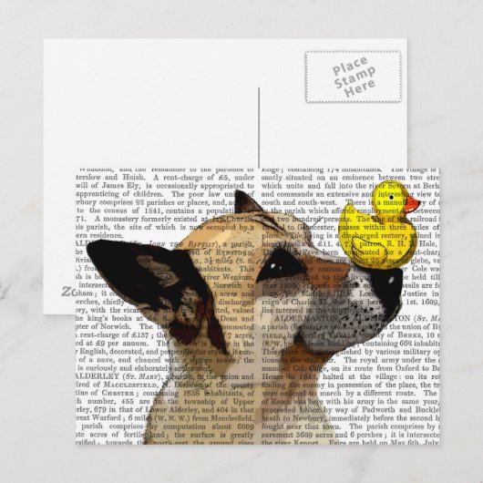 German Shepherd Dog and Duck Briefkaart (Voorkant / Achterkant)