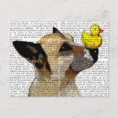 German Shepherd Dog and Duck Briefkaart (Voorkant)