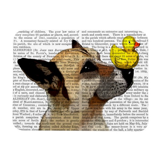 German Shepherd Dog and Duck Magneet (Horizontaal)