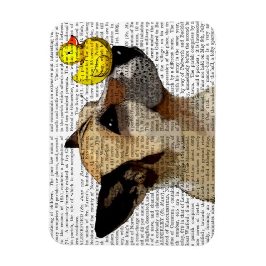 German Shepherd Dog and Duck Magneet (Verticaal)