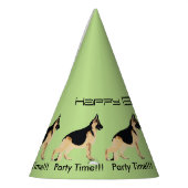 German Shepherd Dog - Birthday Feesthoedjes (Links)