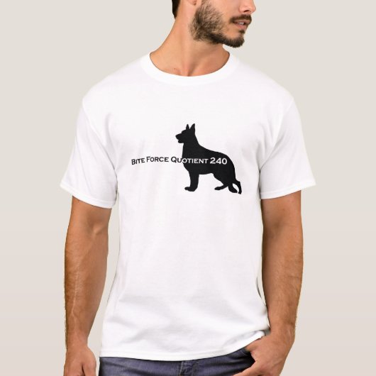 German Shepherd Dog - Bite Force Quotient 240 T-shirt (Voorkant)