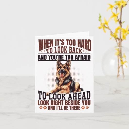 German Shepherd Dog Breed When It´s Too Hard To Lo Kaart (Gele Bloem)