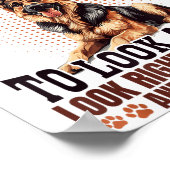 German Shepherd Dog Breed When It´s Too Hard To Lo Poster (Hoek)