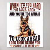 German Shepherd Dog Breed When It´s Too Hard To Lo Poster (Voorkant)