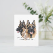 German Shepherd Dog Briefkaart (Staand voorkant)
